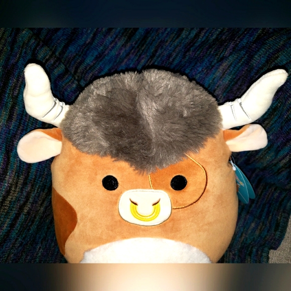 Squishmallows 11" Shep the Brown Spotted Bull Cow 2023 KELLYTOY NWT - Picture 6 of 10